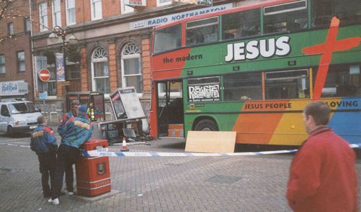 A Jesus Army Bus in Northampton